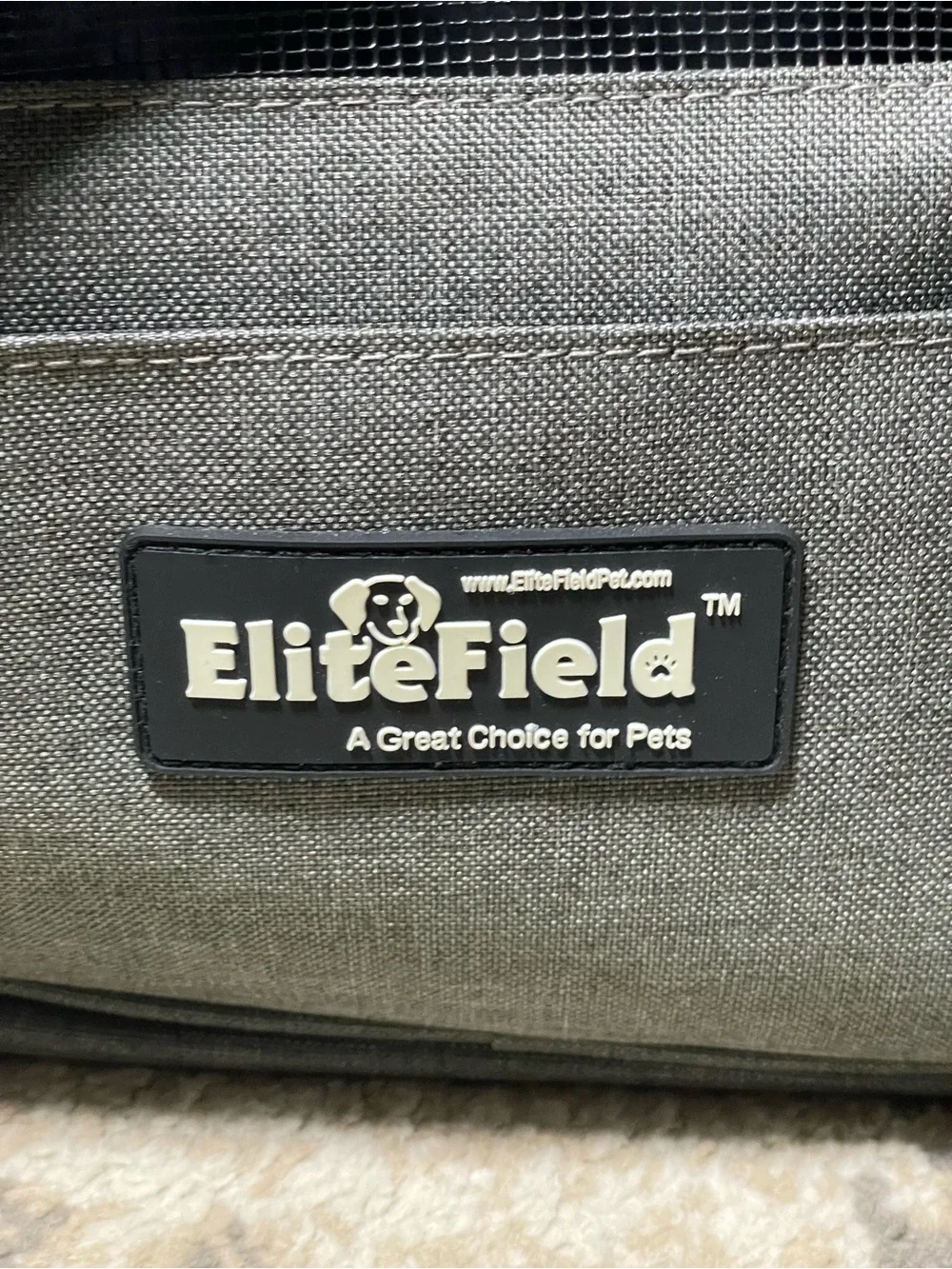 EliteField Gray & Black Soft Fabric Pet Carrier for Cats & Small Dogs